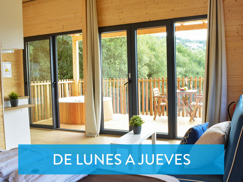 10000027441491847504904 2 noches en cabaña de madera con botella de champán para 2 en Cabañas Compostela